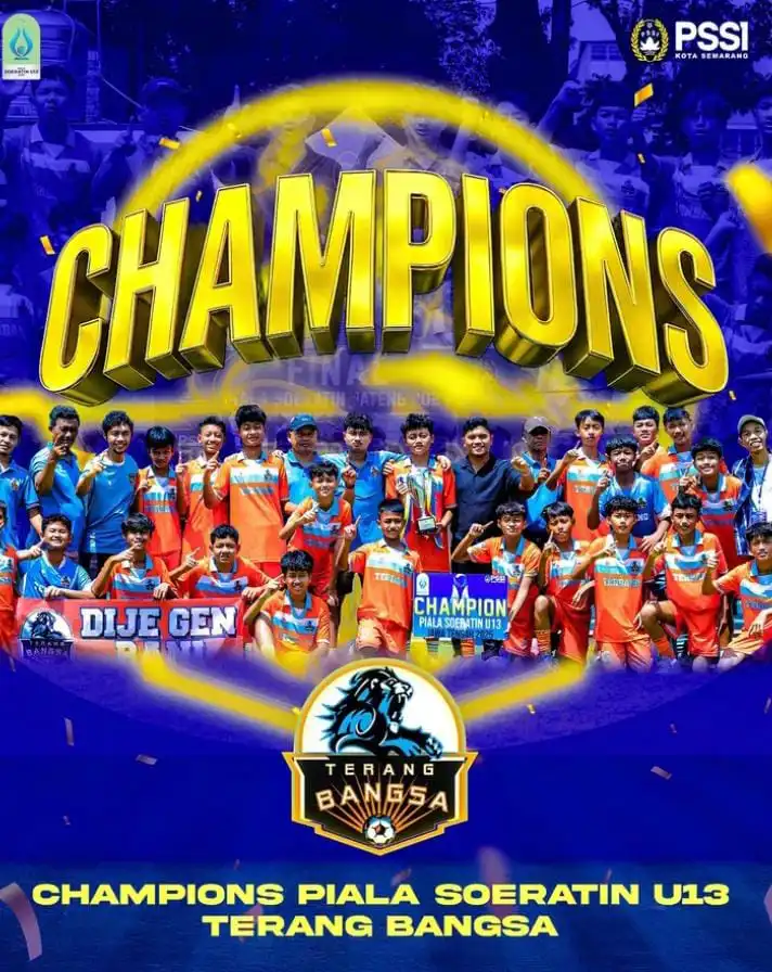 SSB Terang Bangsa Semarang Cetak Sejarah Juara Piala Soeratin U-13 Jawa Tengah 2025